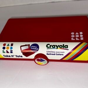 Caboodles Red Tote (Crayola edition, retired colors)
